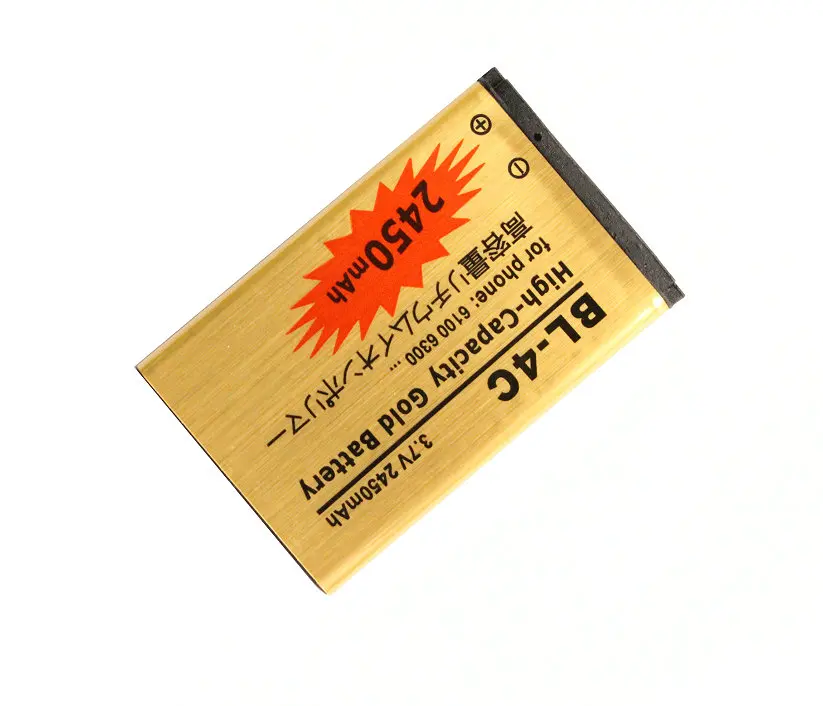 OHD Новинка 1 шт. цвета: золотистый BL-4C Батарея для Nokia 1202 1265 6100 6300 6125 1325 1506 1508 1661 1706 2220