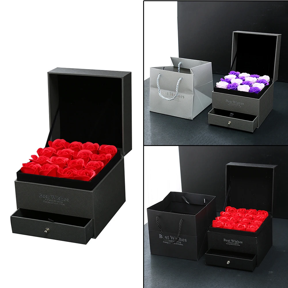 16 шт. ароматизированное мыло для ванны с лепестками роз подарки на день Святого