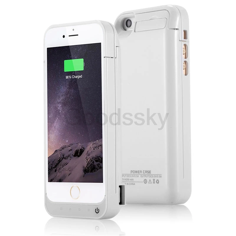 4200 мА/ч 5S чехол для зарядного устройства для iPhone 5C 5 5S SE USB внешний аккумулятор с подставкой Чехол для внешнего аккумулятора запасная зарядка задняя крышка