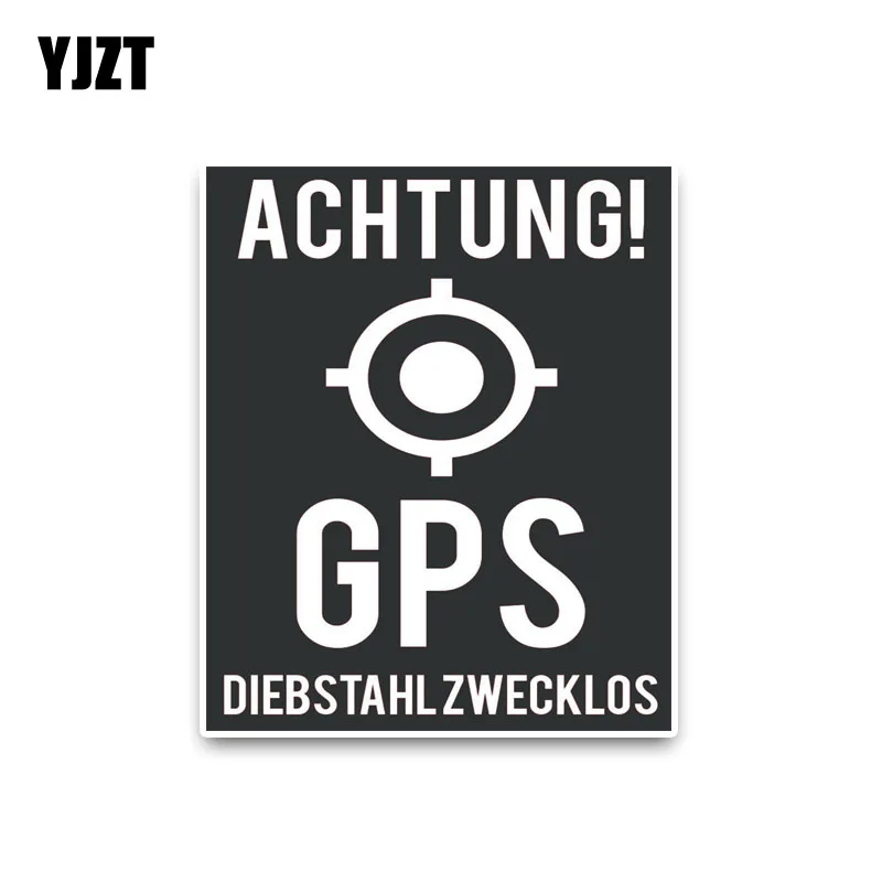 YJZT 9 1*11 см Achtung GPS DiebstahlZwecklos Автомобильная наклейка Доберман ПВХ C1 3083|car sticker|decals carpvc