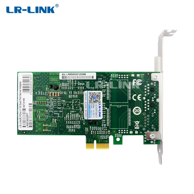 LR LINK 9222PT двойной Порты и разъёмы Gigabit Ethernet Lan сетевая карта 10/100/100Mb PCI Express сетевой