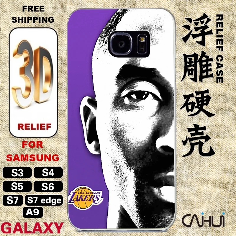 2017 New Soft Silicone Back Cover For Samsung Galaxy A9 S3/S4/S5/S6/S7/Edge 3D embossed Hard Case KOBE Kobe 1 |