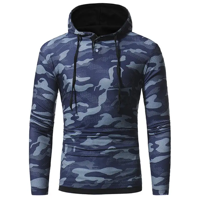 Newest Autumn Winter Men Hoodies Hip Hop Casual Loose Camouflage Printed Sweatshirt Long Sleeve Stylish Male Hooded Tops | Мужская
