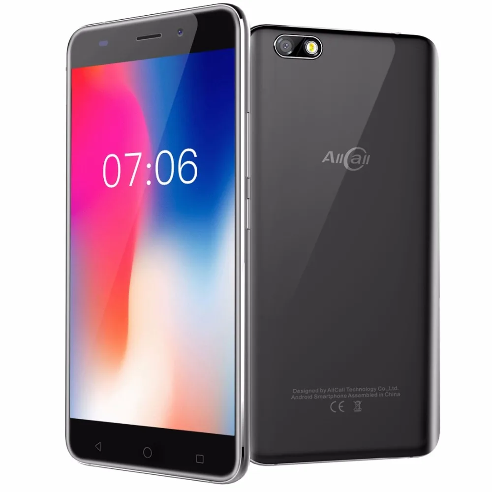 AllCall 3G смартфон с 5 дюймовым дисплеем четырёхъядерным процессором MTK6580A ОЗУ 1 ГБ