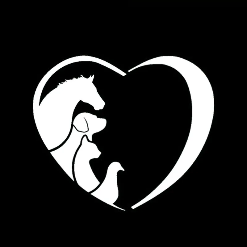 Модные наклейки на окна с животными для влюбленных собак и кошек ветеринар