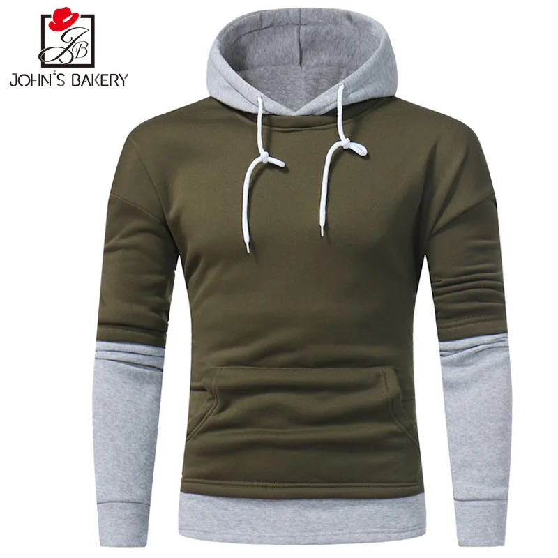 2019 мужские толстовки и хип-хоп фирменные одноцветные простроченные облегающие