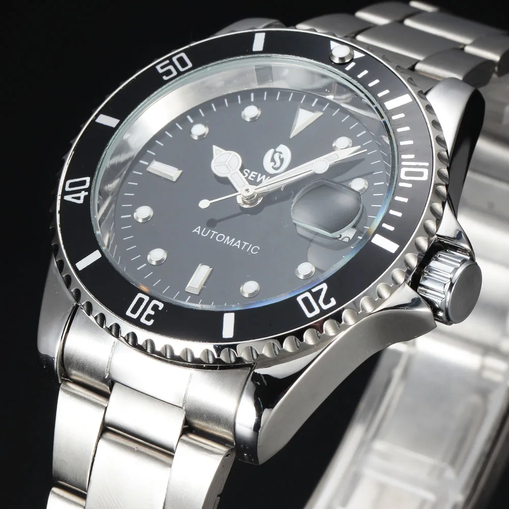 Мужские часы Топ бренд класса люкс SEWOR античный медный корпус автоматический