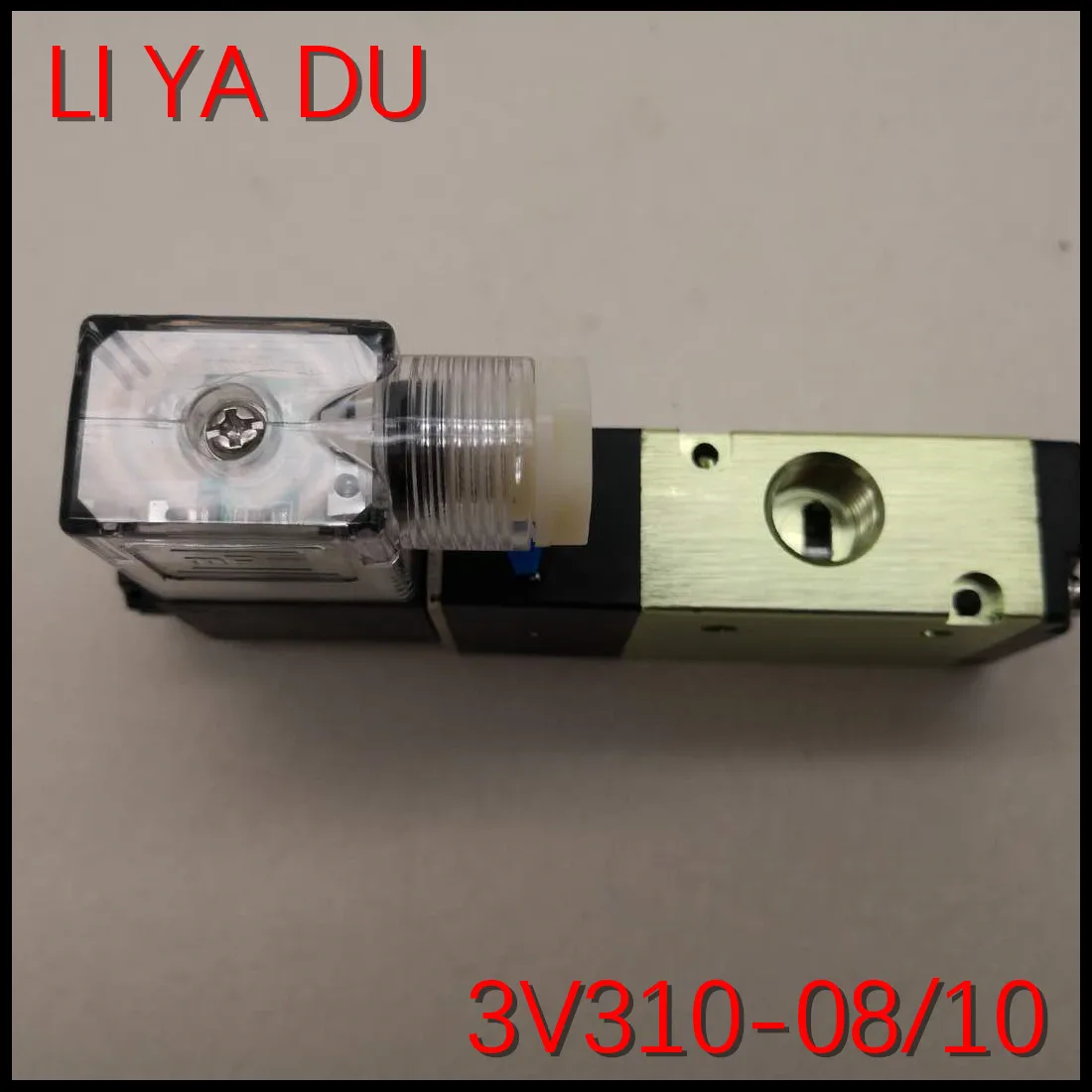 Пневматический электромагнитный клапан 3V310-08 G1/4 3V310-10 G3/8 алюминиевый сплав 3 порта