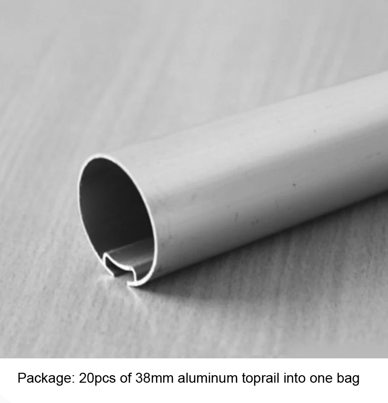 Алюминиевая трубка 38 мм алюминиевая верхняя рейка для аксессуаров серебряный
