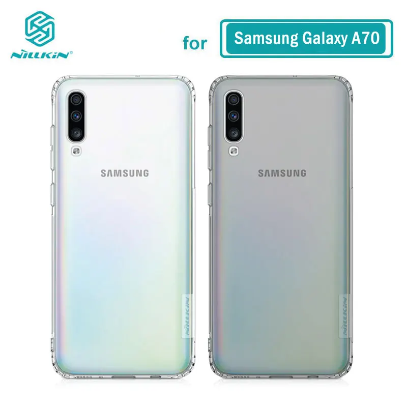 ТПУ чехол для samsung Galaxy A70 корпус Nillkin природа прозрачный мягкий Кремний Мягкий чехол для samsung Galaxy A70 чехол