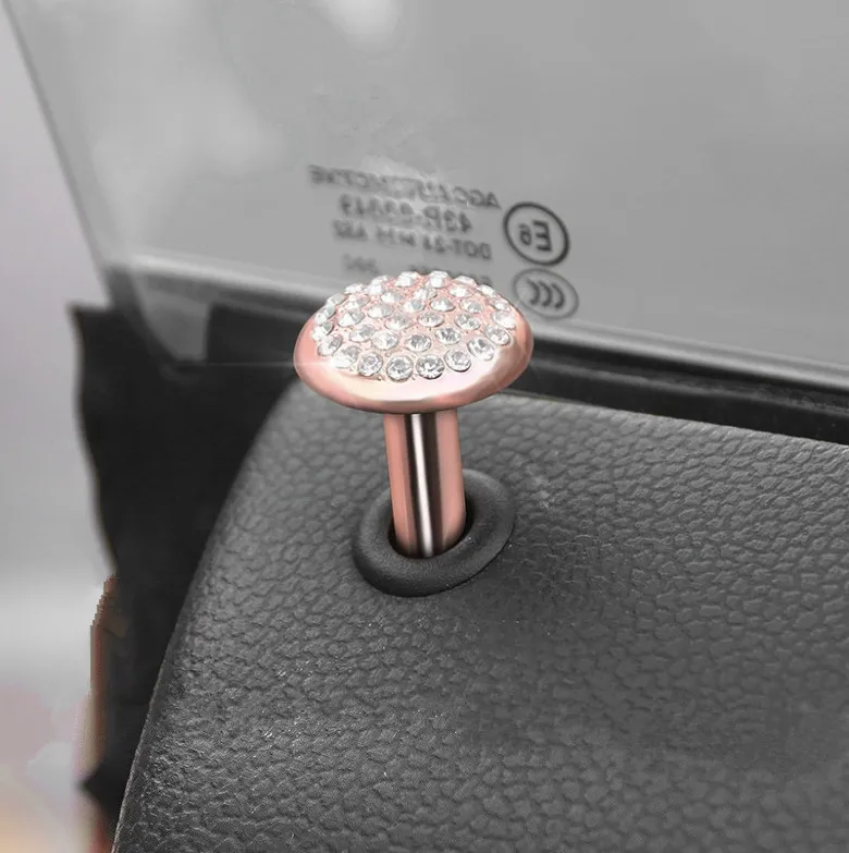 2 шт. шпильки для замка двери автомобиля с кристаллами | Автомобили и мотоциклы