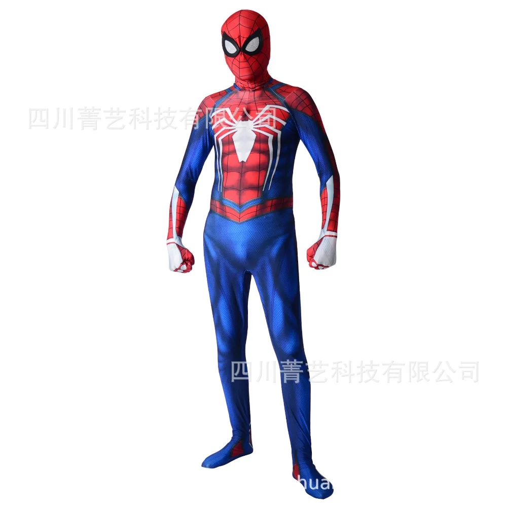 PS4 Marvels Человек-паук скоростной костюм отрицательный костюм косплей костюм Zentai взрослых детей Железный Панк Костюм Спайдермен комбинезоны