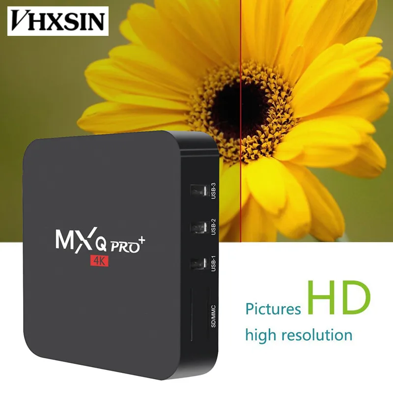 Vhxsin mxq Pro + плюс 20 штук/лот 2G Оперативная память Android TV Box HD H.265 4 K WI FI Bluetooth dual
