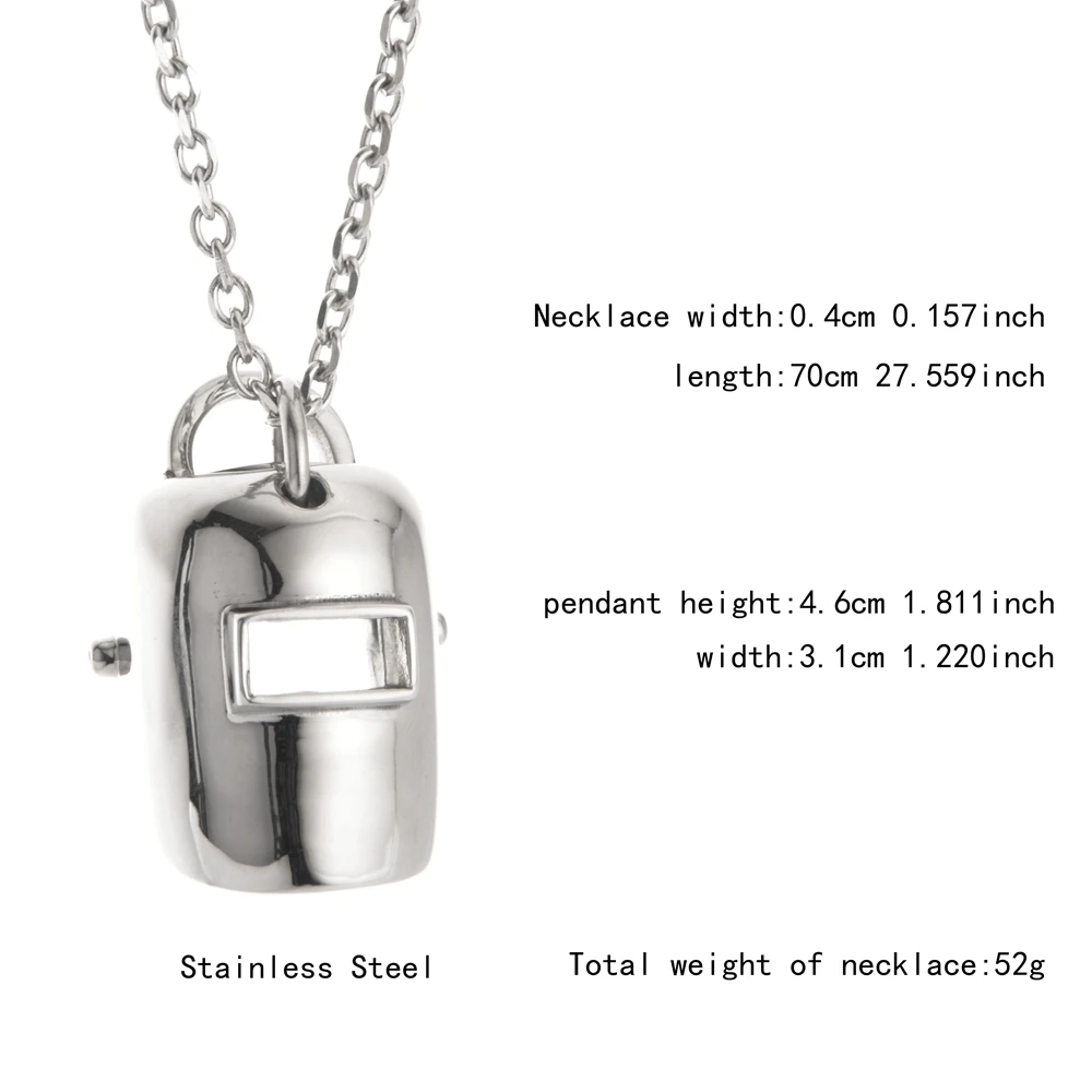 Новинка 2019 Классическая маска для сварщика Goofan хип хоп ожерелье с подвеской из