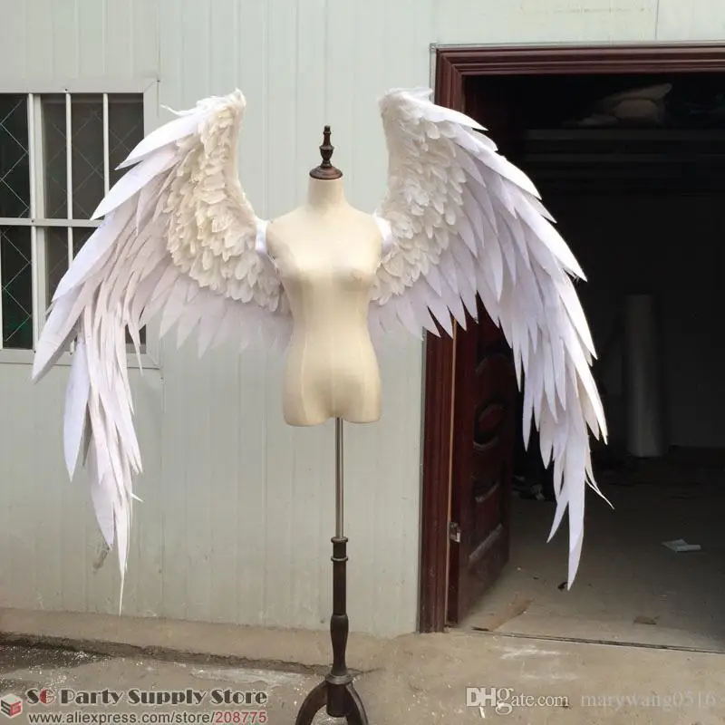 

Красивые белые красные Мультяшные Крылья ангела для модных показов реквизит для свадебной съемки косплей игровой костюм
