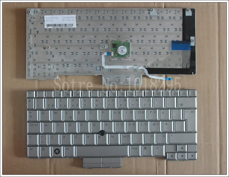 

NEW Norwegian Laptop keyboard for HP Compaq 2710 2710P EliteBook 2730 2730P NW NO silver Version keyboard
