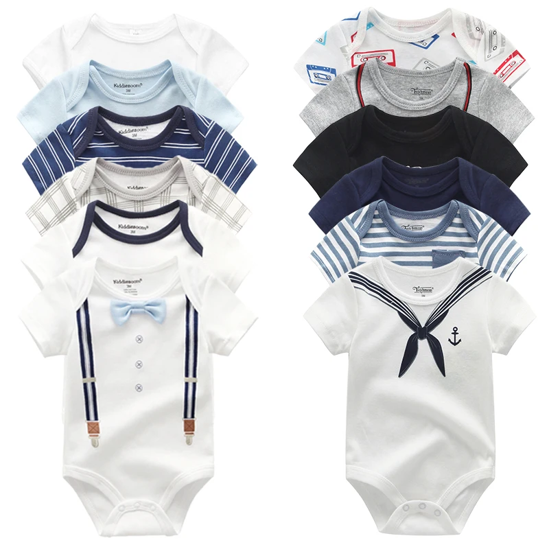 

6PCS/lot Newborn Baby Boy Clothes Cotton 0-12M Roupa de bebes Baby Girl Clothes Unicorn Girls Baby Clothing Bodysuit Girl Dress