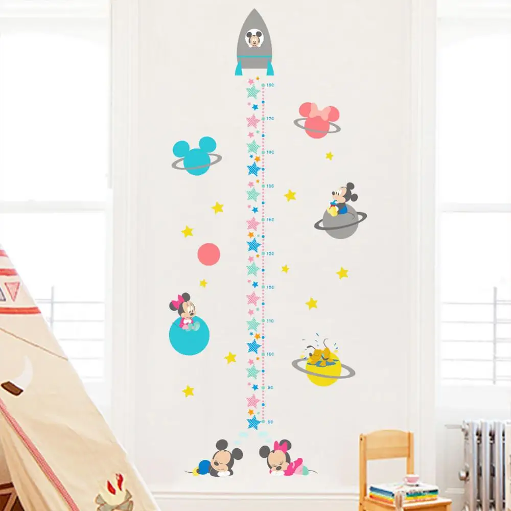 Disney cute cartoon children's room stickers Kindergarten height Mickey star | Игрушки и хобби
