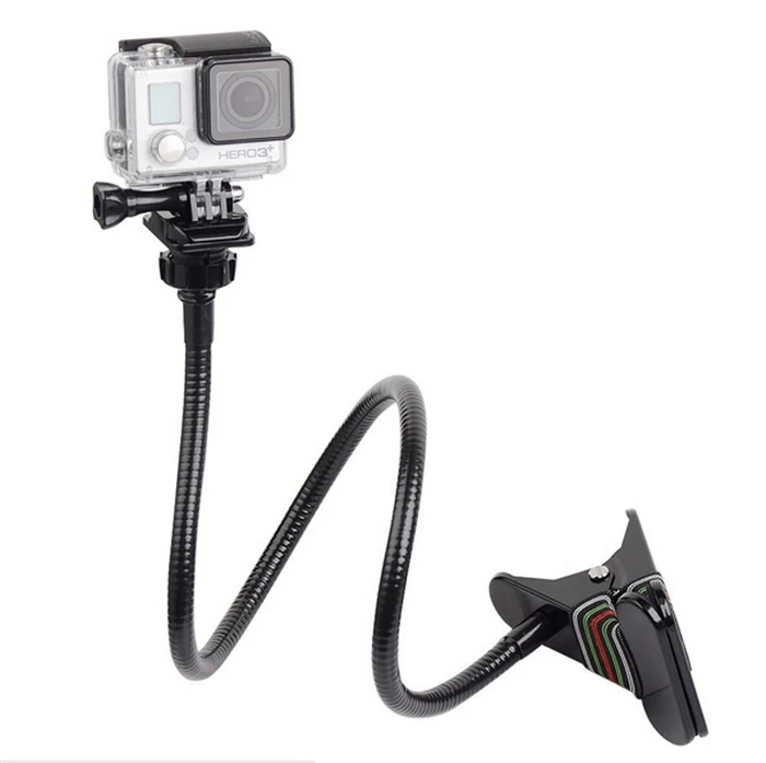 Регулируемое зажимное крепление + удлинитель для штатива 1 шт. черного винта GoPro