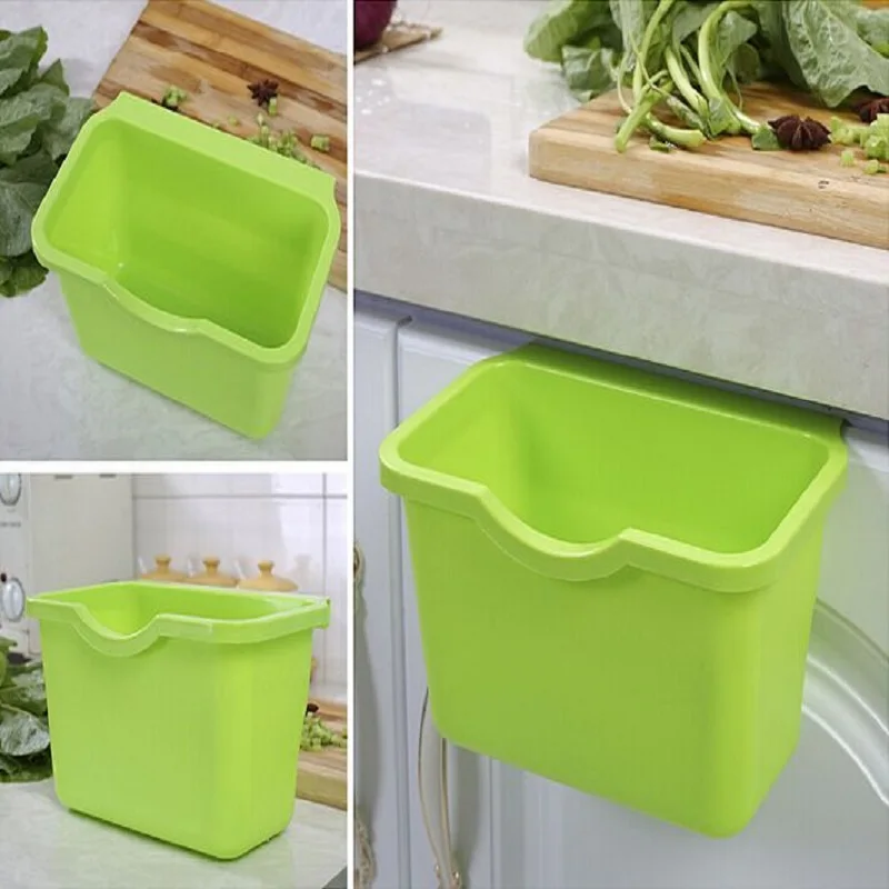 Multicolor creative hanging multifunctional Household Desktop Storage barrel trash can storage box kitchen Cupboard Waste Bin | Дом и сад