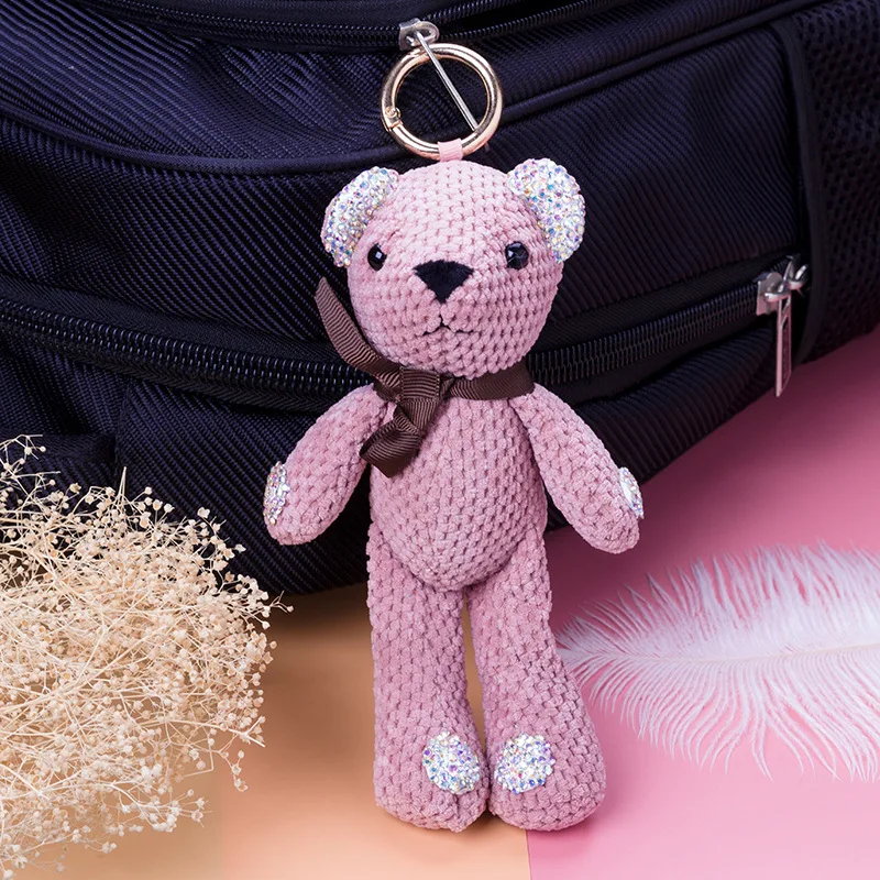 2019 милый помпон плюшевый брелок-Плюшевая Кукла маленький галстук-бабочка