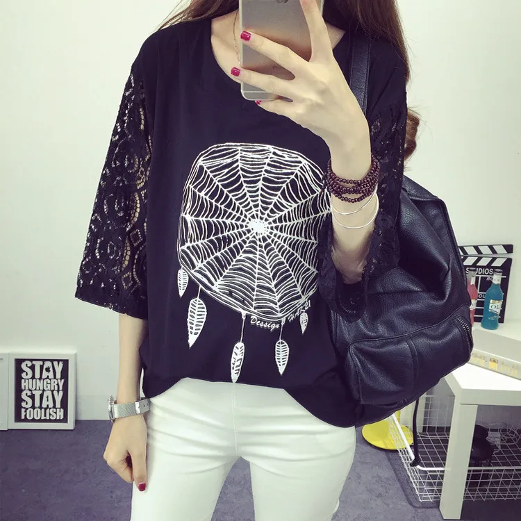 Женская Повседневная Свободная футболка размера плюс 4XL модель 2021 года с принтом