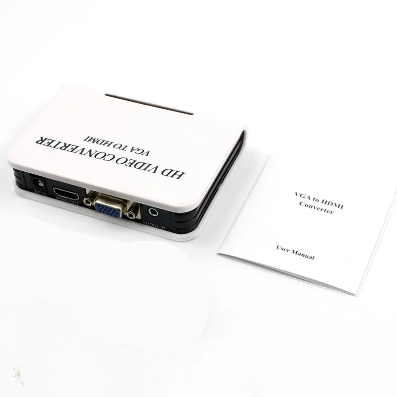 HD аудио VGA к HDMI HDTV адаптер видео конвертер коробка для ПК ноутбука DVD| |