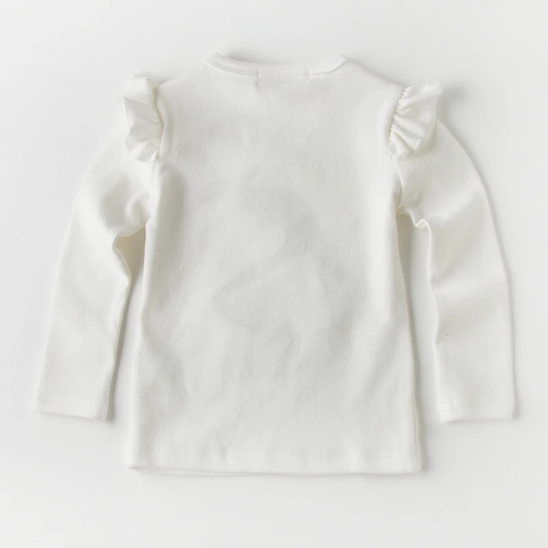 Girls T-Shirt 2019 Spring Autumn Baby t shirt Full Sleeve Cute Cartoon Princess Lace Shirts Children Clothing Kids Blouse |