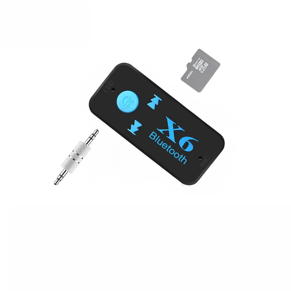 Беспроводной мини 4 1 EDR Bluetooth Aux аудио приемник адаптер 3 5 мм Handsfree Car Kit tf карта