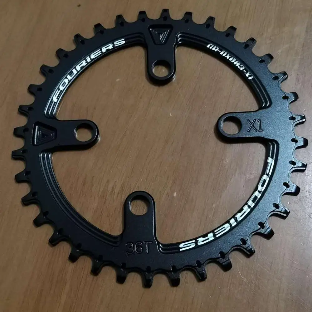 Circle 36T black Одиночная цепь для XX1 BCD76 S- ram узкая широкая цепь колеса 32T 34T 36t 38T Fouriers driveline - Цвет: Circle 36T black