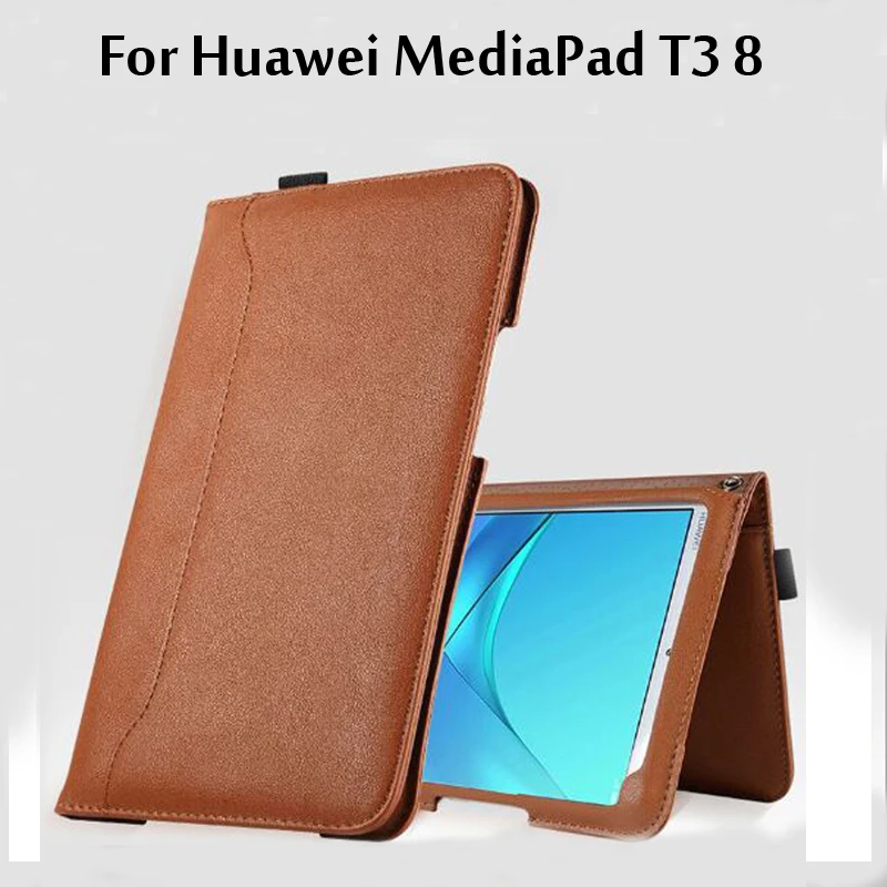 

For Huawei MediaPad T3 8.0 KOB-L09/W09 Case Pu Leather Wallet Smart Stand Cover Case For Huawei Honor Play Pad 2 8.0 inch Tablet
