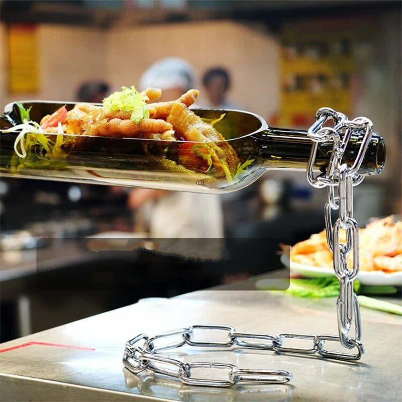 Креативные подвесные тарелки тарелка для еды держатель бутылок посуда ресторана