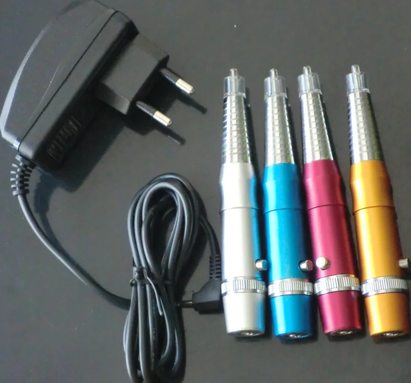 5Pcs Pro Permanent Makeup Eyebrow LIp  Pen Machine  With Power Supply 220v 4Colors For Choice