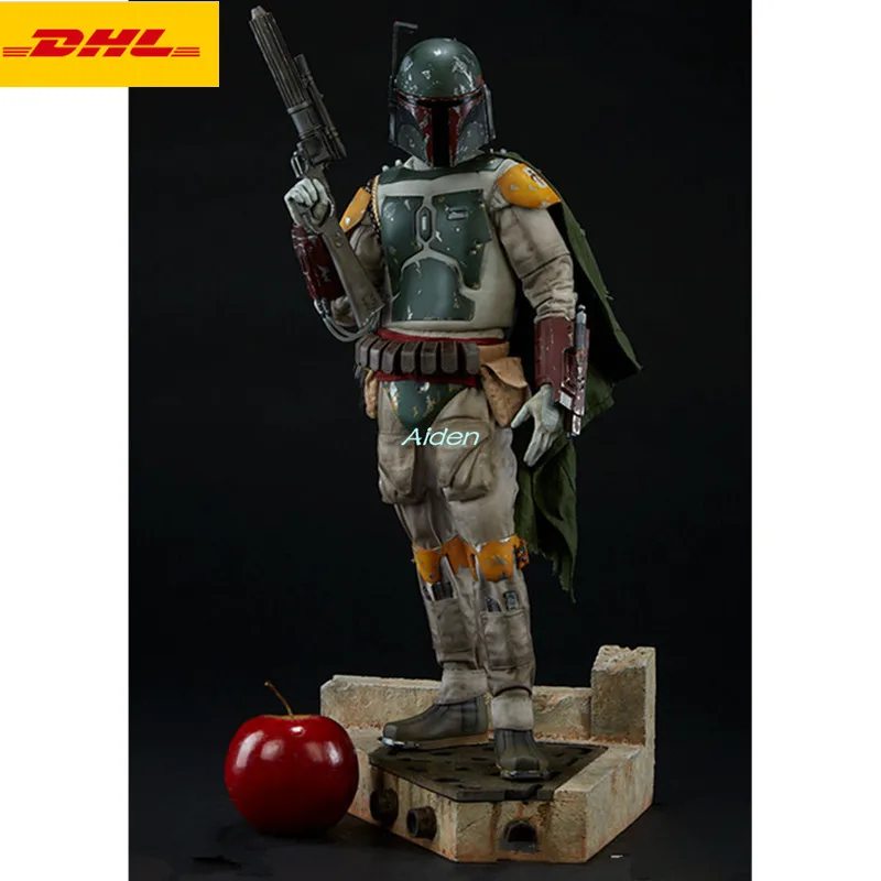 Армейский зеленый 2" Статуя Боба Фетта, имитация бюста, 1:6, полноразмерный портрет, PF, креативное искусство, ремесло, GK, фигурка, игрушка в коробке, 53 см, B1101 - Цвет: Армейский зеленый