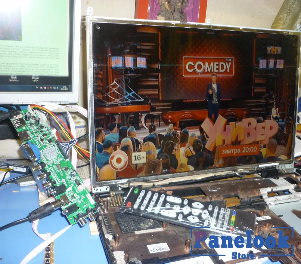 DS. D3663LUA. A81.2.PA V56 V59 универсальная ЖК-плата с поддержкой DVB-T2 ТВ-плата+ 7 кнопочный переключатель+ ИК+ 1 ламповый Инвертор+ LVDS 3663