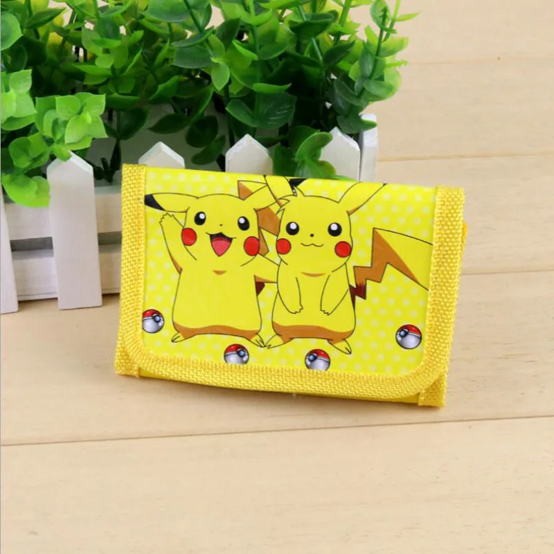 2 шт./лот Карманный Кошелек pokemon go с изображением Pokemon Pikachu складной короткий