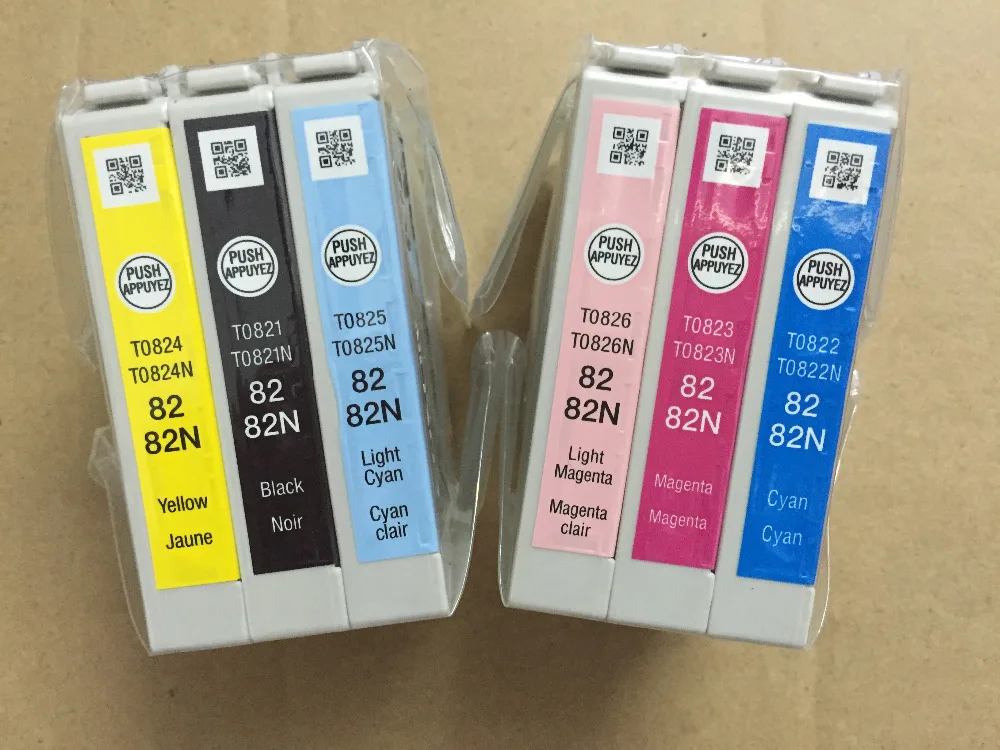 Оригинальные чернильные картриджи 82N для картриджа Epson R270/R290/R295/R390 картридж