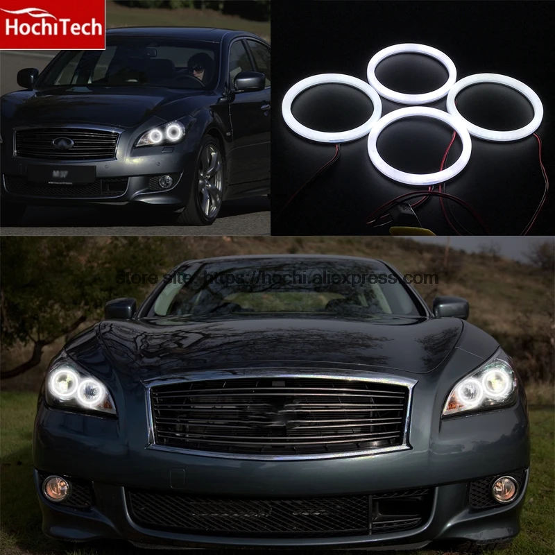 HochiTech молочно белый Хлопковый чехол SMD angel eyes halo кольцевой комплект дневных
