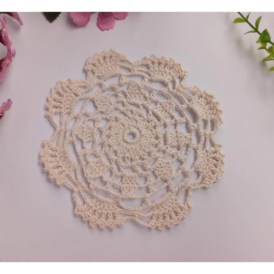 Бесплатная доставка 50 шт./лот оптовая продажа домашние круглые вязаные крючком