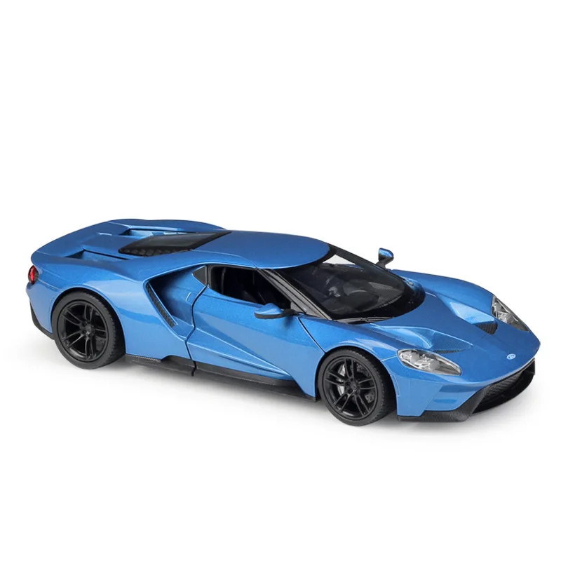 1:24 Welly Ford GT 2017 Синий/Красный литой под давлением модель автомобиля|Наземный