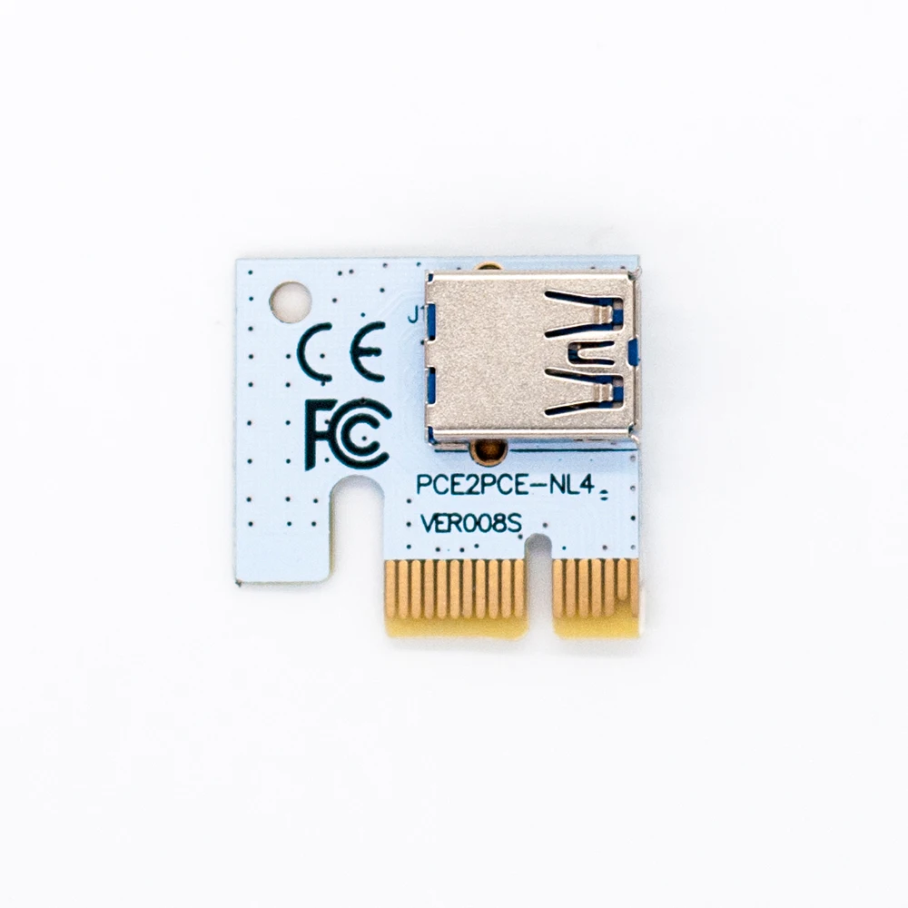 Новые белые pci-e riser 008 express 1X 4x 8x 16x Extender PCI E USB стояка s адаптера SATA 15pin для БТД горно