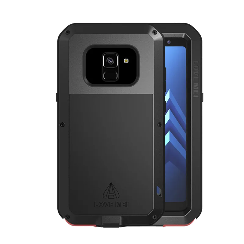 Металлический Алюминиевый Чехол LOVE MEI для Samsung Galaxy A8/A8 Plus 2018 сверхмощный