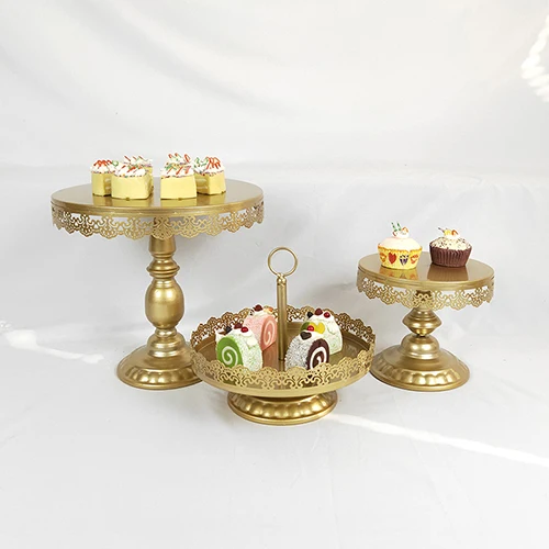 3pcs gold Золотой белый торт стенд Свадебный кекс стенд набор стеклянный купол Кристалл конфеты бар инструменты для украшения торта Формы для выпечки Набор 3-19 шт - Цвет: 3pcs gold