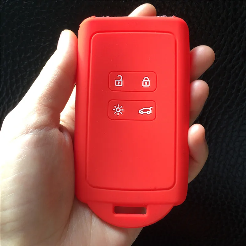 Силиконовый резиновый чехол для автомобильного ключа Renault KOLEOS Kadjar 2016 2017 samsung QM5 4