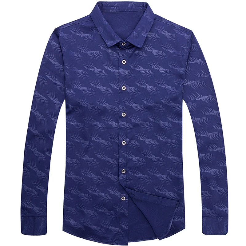 2019 cotton slim fit long sleeve men shirt dress camisa social masculina blusas casual catkin mens shirts jersey clothing 72237 | Мужская