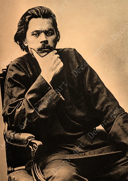 Русский писатель Maxim Gorky Картина на холсте винтажные настенные картины крафт