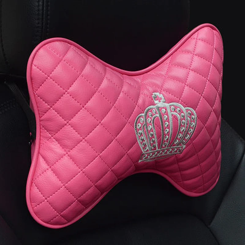 Подушка из искусственной кожи для подголовника автомобиля подушка шеи с