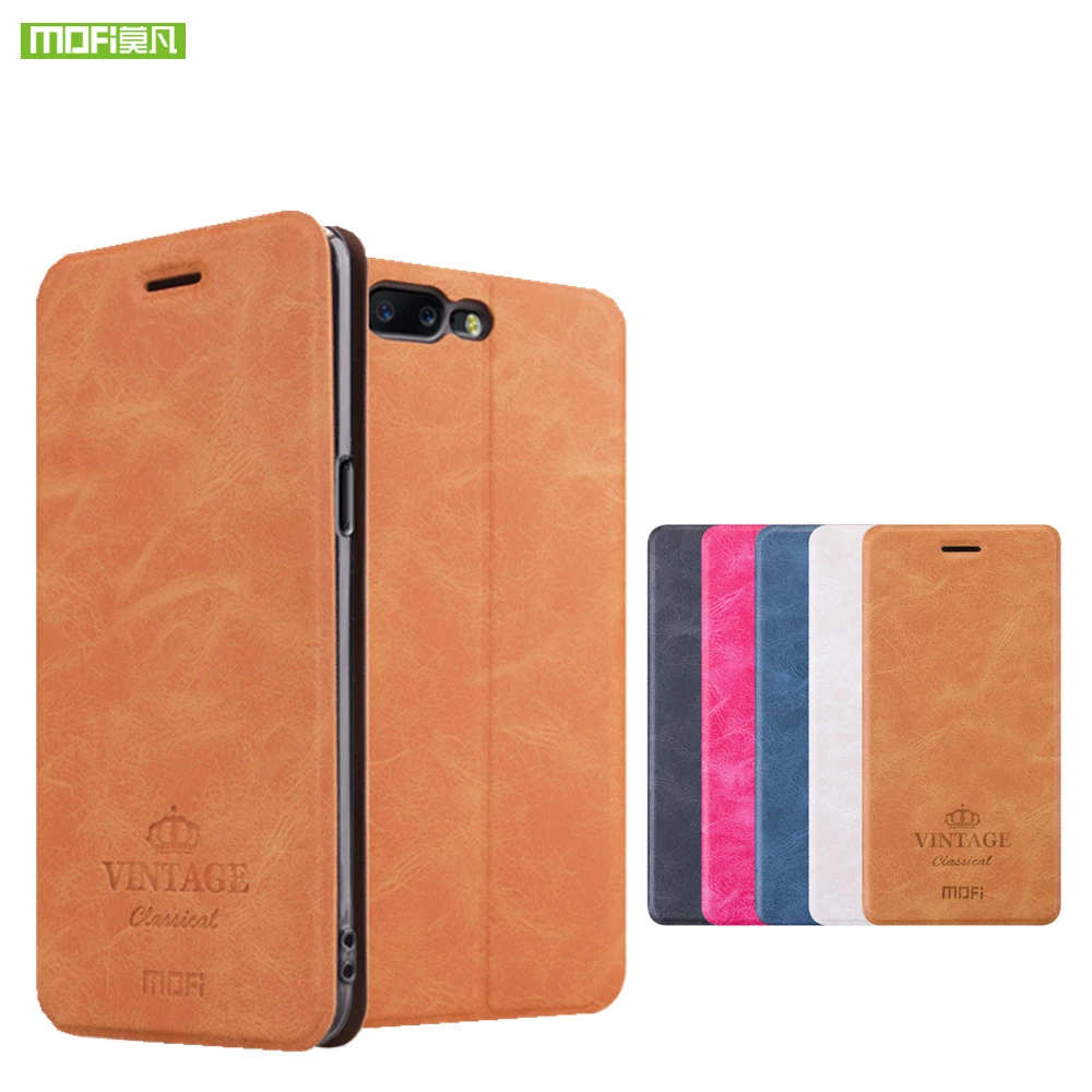 Оригинальный чехол Mofi для Oneplus 5 Oneplus5 флип телефона из искусственной кожи 1 plus A5000