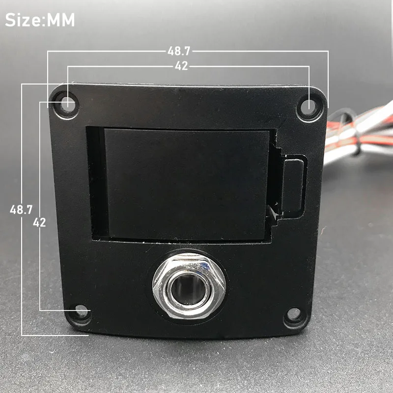 4 Band Acoustic Guitar Preamp with Microhone Folk Guitarra Piezo Pickup Equalizer with Tuner Guitar Accessories Free Shipping