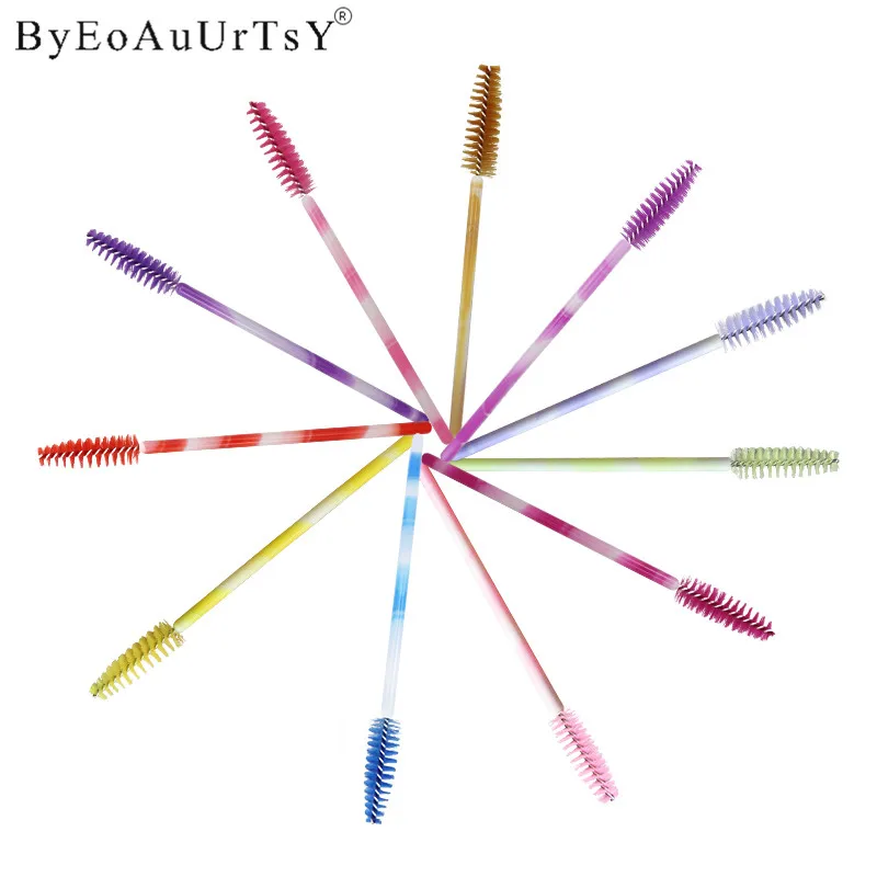500pcs Cosmetics Eyelash Comb Brush Set Kit Disposable Eyebrow Makeup Mascara Wands Extension Tools | Красота и здоровье